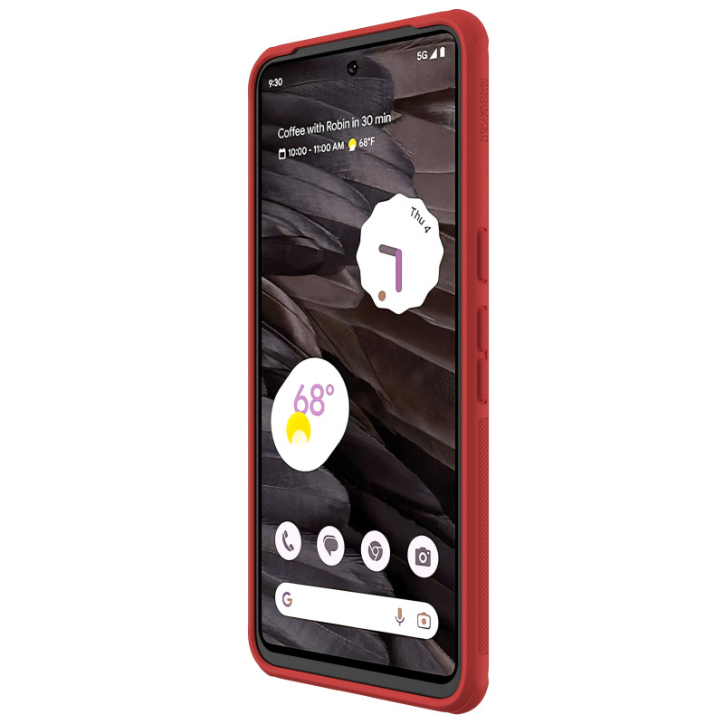 Nillkin Super Frosted Shield Pro sustiprintas dėklas, skirtas Google Pixel 8 Pro – raudonas