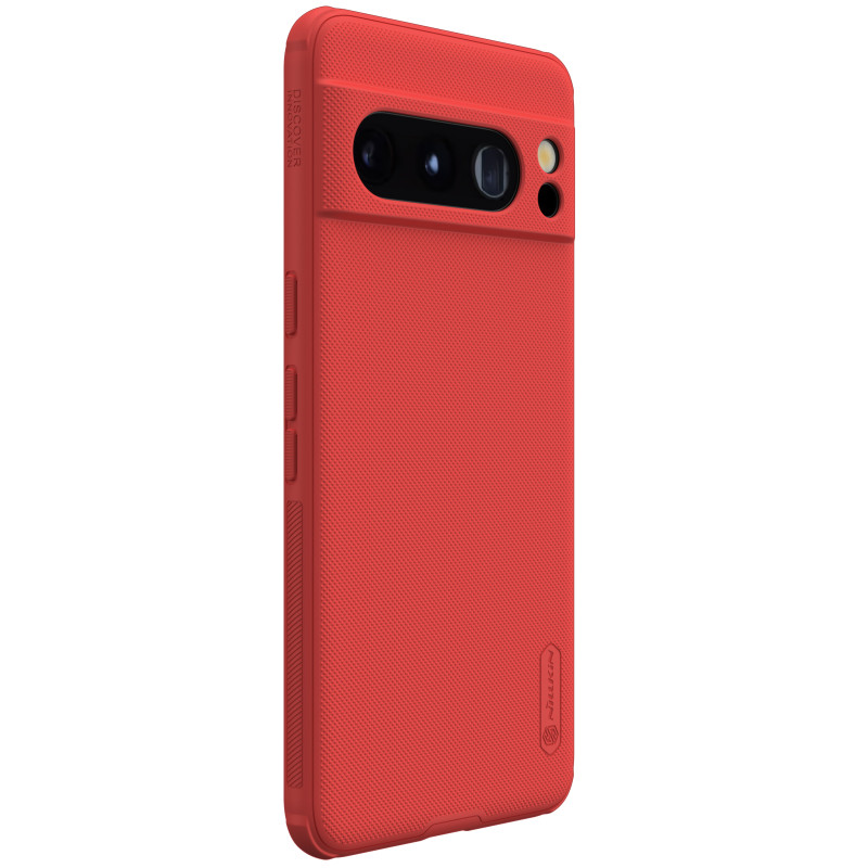 Nillkin Super Frosted Shield Pro sustiprintas dėklas, skirtas Google Pixel 8 Pro – raudonas