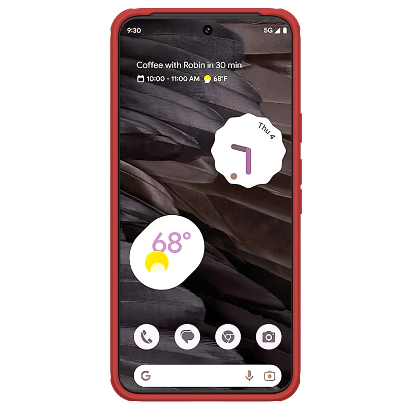 Nillkin Super Frosted Shield Pro sustiprintas dėklas, skirtas Google Pixel 8 – raudonas
