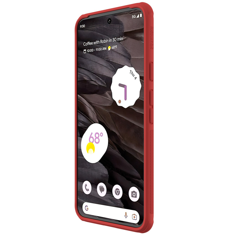 Nillkin Super Frosted Shield Pro sustiprintas dėklas, skirtas Google Pixel 8 – raudonas