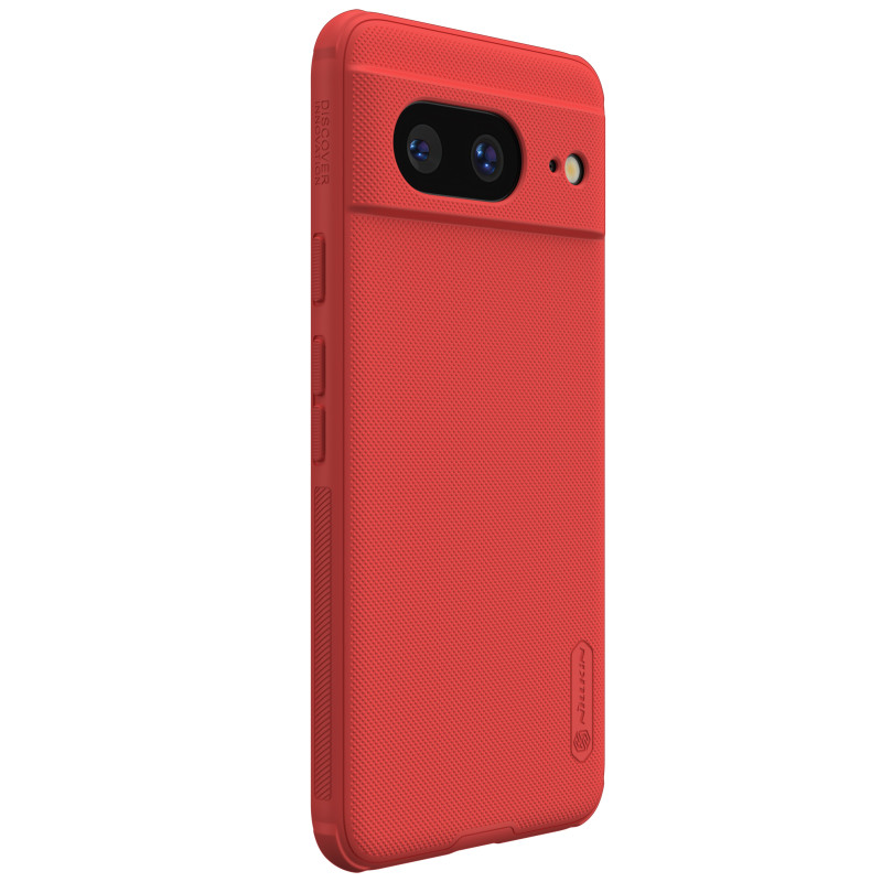 Nillkin Super Frosted Shield Pro sustiprintas dėklas, skirtas Google Pixel 8 – raudonas