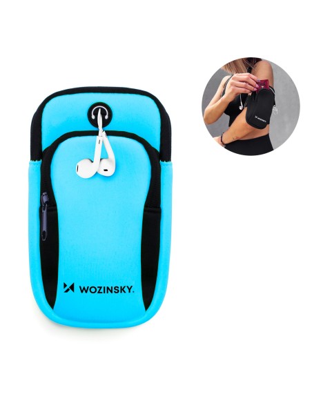 Mėlyna apyrankė bėgimo telefonui