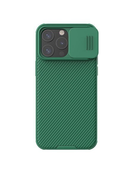 Nillkin CamShield Pro magnetinis dėklas, skirtas iPhone 15 Pro su fotoaparato apsauga – žalias Nillkin CamShield Pro magnetinis dėklas, skirtas iPhone 15 Pro su fotoaparato apsauga – žalias