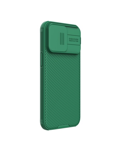 Nillkin CamShield Pro magnetinis dėklas, skirtas iPhone 15 Pro su fotoaparato apsauga – žalias Nillkin CamShield Pro magnetinis dėklas, skirtas iPhone 15 Pro su fotoaparato apsauga – žalias