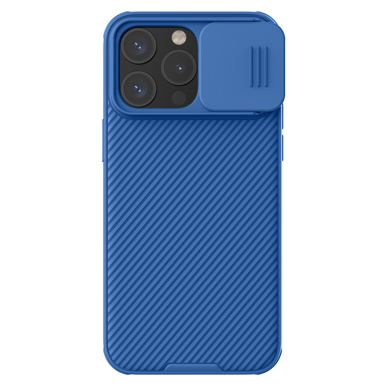 Nillkin CamShield Pro magnetinis dėklas, skirtas iPhone 15 Pro su fotoaparato apsauga – mėlynas