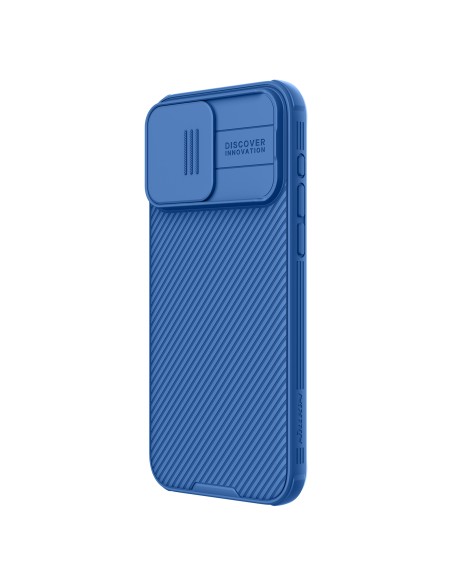 Nillkin CamShield Pro magnetinis dėklas, skirtas iPhone 15 Pro su fotoaparato apsauga – mėlynas Nillkin CamShield Pro magnetinis dėklas, skirtas iPhone 15 Pro su fotoaparato apsauga – mėlynas