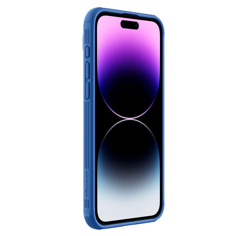 Nillkin CamShield Pro magnetinis dėklas, skirtas iPhone 15 Pro su fotoaparato apsauga – mėlynas
