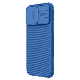 Nillkin CamShield Pro magnetinis dėklas, skirtas iPhone 15 Pro Max su fotoaparato apsauga – mėlynas