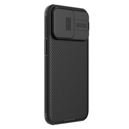 Nillkin CamShield Pro magnetinis dėklas, skirtas iPhone 15 Pro Max su fotoaparato apsauga – juodas