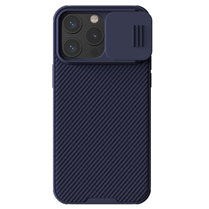 Nillkin CamShield Pro magnetinis dėklas, skirtas iPhone 15 Pro Max su fotoaparato apsauga – violetinė