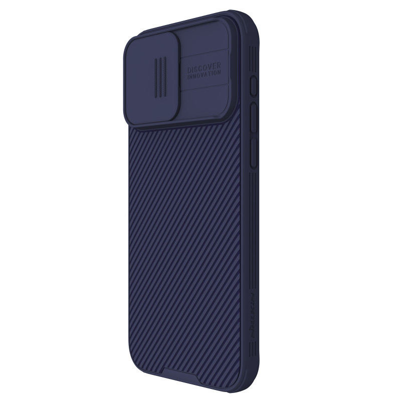 Nillkin CamShield Pro magnetinis dėklas, skirtas iPhone 15 Pro Max su fotoaparato apsauga – violetinė