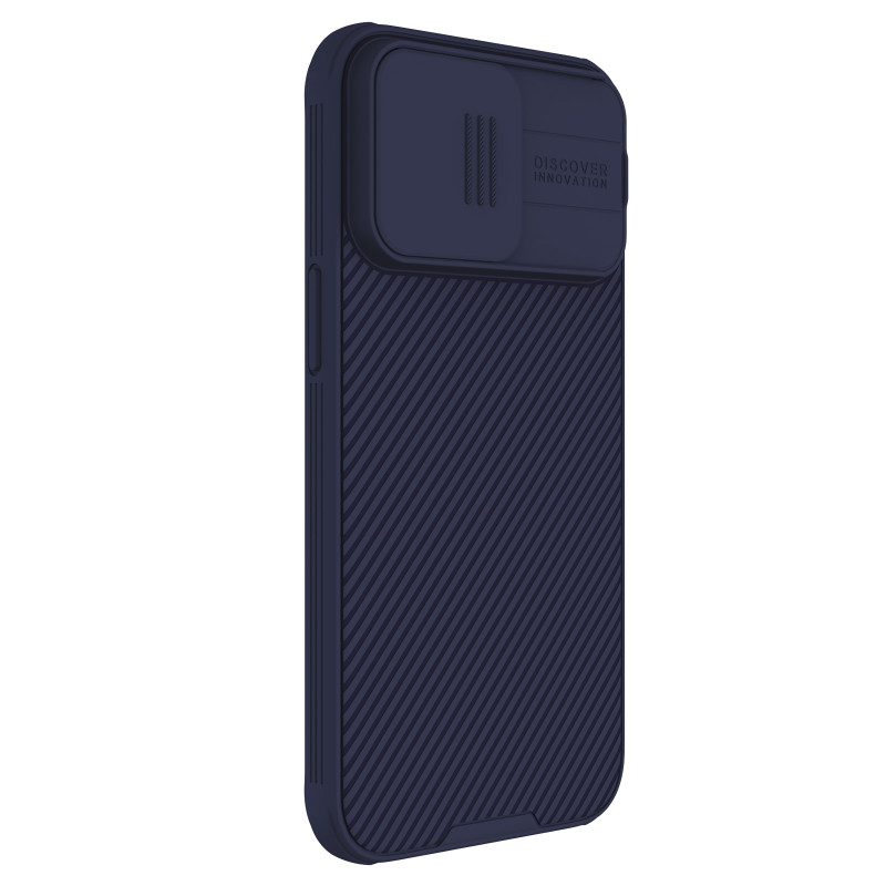 Nillkin CamShield Pro magnetinis dėklas, skirtas iPhone 15 Pro Max su fotoaparato apsauga – violetinė