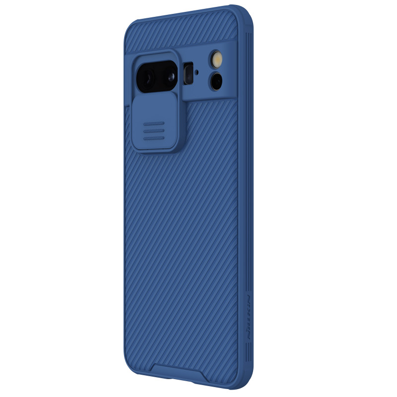 Nillkin CamShield Pro dėklas su fotoaparato dangteliu, skirtas Google Pixel 8 Pro – mėlynas