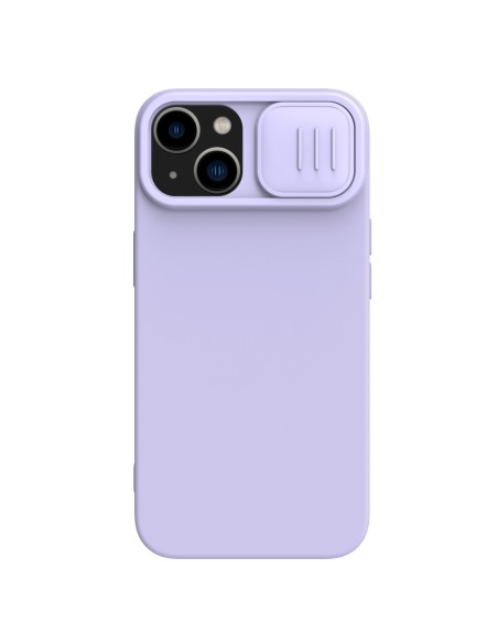 Nillkin CamShield šilkinis silikoninis dėklas, skirtas iPhone 15 Plus su fotoaparato apsauga – violetinė Nillkin CamShield šilkinis silikoninis dėklas, skirtas iPhone 15 Plus su fotoaparato apsauga – violetinė