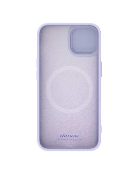 Nillkin CamShield šilkinis silikoninis dėklas, skirtas iPhone 15 Plus su fotoaparato apsauga – violetinė Nillkin CamShield šilkinis silikoninis dėklas, skirtas iPhone 15 Plus su fotoaparato apsauga – violetinė