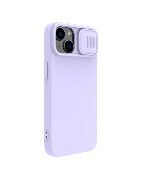 Nillkin CamShield šilkinis silikoninis dėklas, skirtas iPhone 15 Plus su fotoaparato apsauga – violetinė Nillkin CamShield šilkinis silikoninis dėklas, skirtas iPhone 15 Plus su fotoaparato apsauga – violetinė
