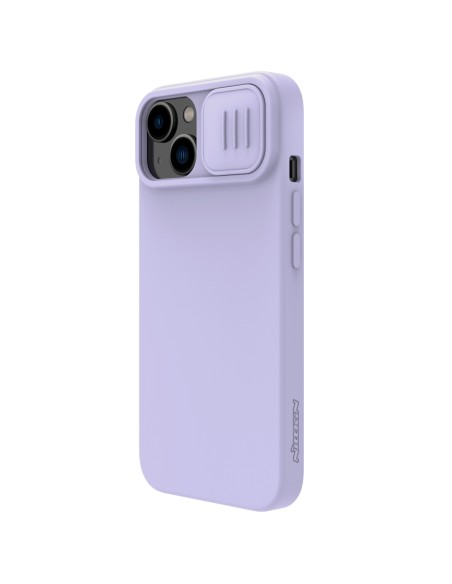 Nillkin CamShield šilkinis silikoninis dėklas, skirtas iPhone 15 Plus su fotoaparato apsauga – violetinė Nillkin CamShield šilkinis silikoninis dėklas, skirtas iPhone 15 Plus su fotoaparato apsauga – violetinė
