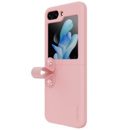 Nillkin Flex Flip dėklas su pakabuku ir stovu Samsung Galaxy Z Flip 5 - persikas