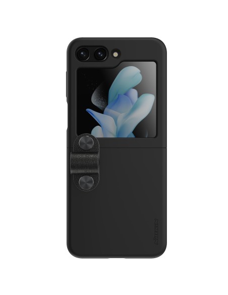 Nillkin Flex Flip dėklas su pakabuku ir stovu Samsung Galaxy Z Flip 5 - juodas Nillkin Flex Flip dėklas su pakabuku ir stovu Samsung Galaxy Z Flip 5 - juodas