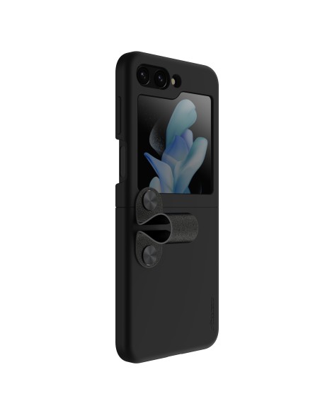 Nillkin Flex Flip dėklas su pakabuku ir stovu Samsung Galaxy Z Flip 5 - juodas Nillkin Flex Flip dėklas su pakabuku ir stovu Samsung Galaxy Z Flip 5 - juodas