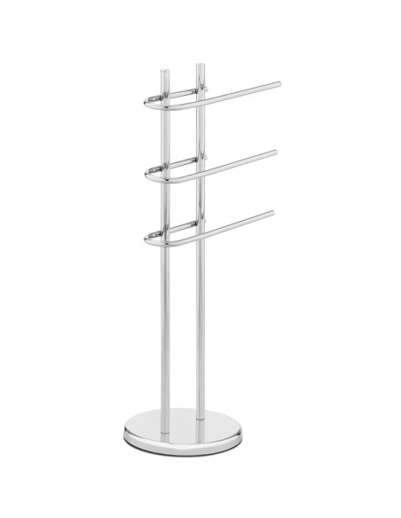 Laisvai pastatoma grindų rankšluosčių kabykla 3 rankšluosčiams CHROME STEEL Laisvai pastatoma grindų rankšluosčių kabykla 3 rankšluosčiams CHROME STEEL