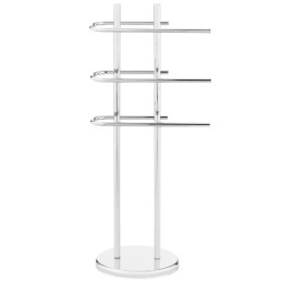 Laisvai pastatoma grindų rankšluosčių kabykla 3 rankšluosčiams CHROME STEEL