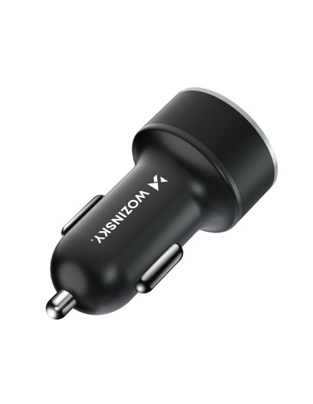 Wozinsky WDCCAC USB-C USB-A 36W automobilinis įkroviklis - juodas