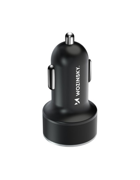 Wozinsky WDCCAC USB-C USB-A 36W automobilinis įkroviklis - juodas
