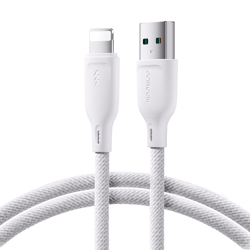 Joyroom Multi-Color Series SA34-AL3 USB-A / Lightning 3A kabelis 1m - baltas