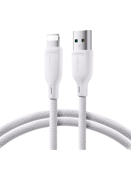 Joyroom Multi-Color Series SA34-AL3 USB-A / Lightning 3A kabelis 1m - baltas Joyroom Multi-Color Series SA34-AL3 USB-A / Lightning 3A kabelis 1m - baltas