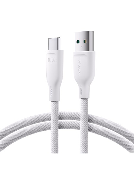 „Joyroom“ kelių spalvų serija SA34-AC6 USB-A / USB-C laidas, 100 W greitas perdavimas, 1 m – baltas „Joyroom“ kelių spalvų serija SA34-AC6 USB-A / USB-C laidas, 100 W greitas perdavimas, 1 m – baltas