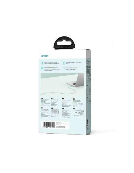 Joyroom SA34-CC3 USB-C – USB-C laidas 60W 480Mb/ s 1m – žalias Joyroom SA34-CC3 USB-C – USB-C laidas 60W 480Mb/ s 1m – žalias