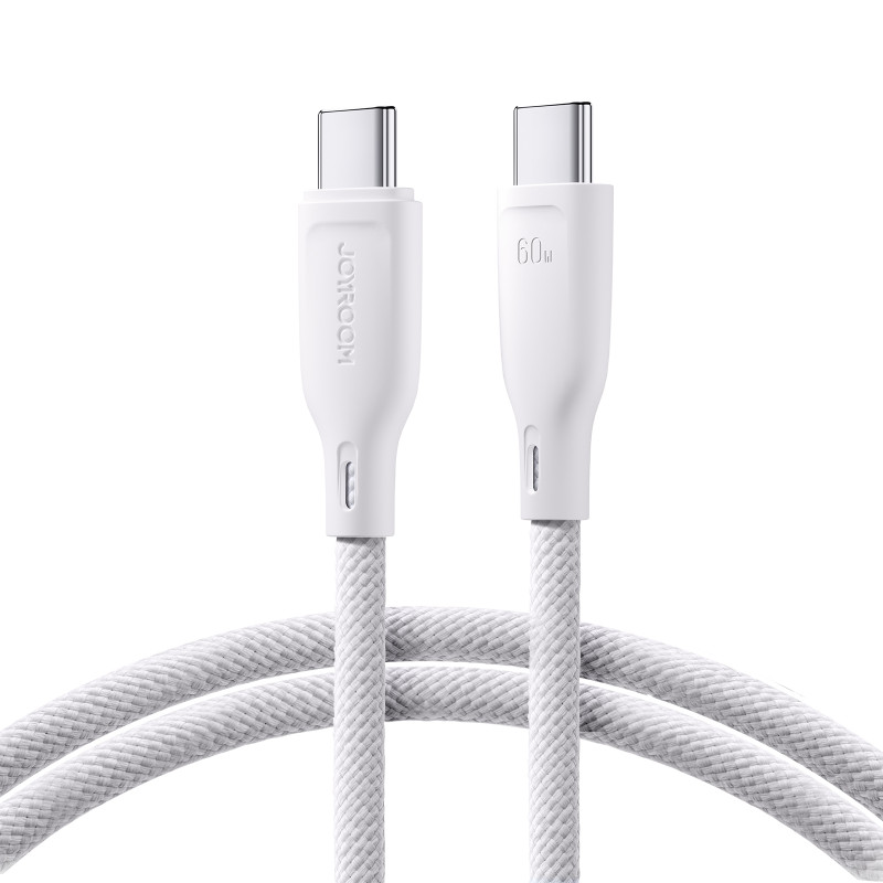 Joyroom SA34-CC3 USB-C – USB-C PD laidas 60W 480Mb/ s 1m – baltas