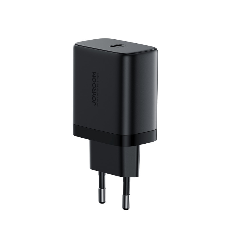 Joyroom JR-TCF11 greitas įkroviklis iki 25W + USB-C / USB-C laidas 1m - juodas