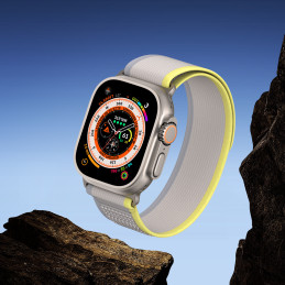 Sportinis Velcro dirželis Apple Watch 9 / 8 / 7 / 6 / SE / 5 / 4 / 3 / 2 / 1 (38, 40, 41 mm) Dux Ducis dirželis YJ versi...