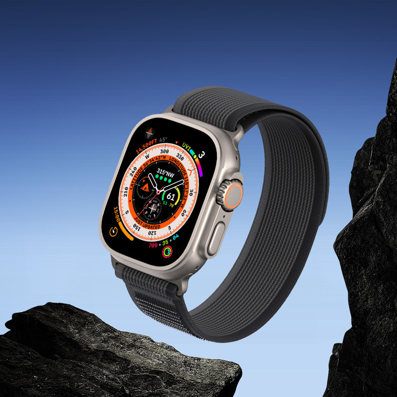 Sportinis Velcro dirželis Apple Watch 9 / 8 / 7 / 6 / SE / 5 / 4 / 3 / 2 / 1 (38, 40, 41 mm) Dux Ducis dirželis YJ versi...