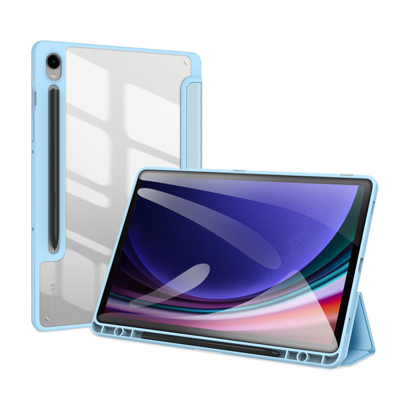Dux Ducis Toby dėklas su atverčiamu stovu Samsung Galaxy Tab S9 FE - mėlynas