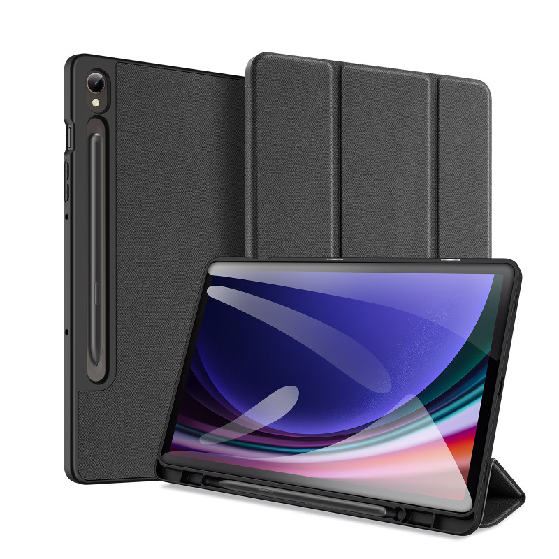 Dux Ducis Domo Samsung Galaxy Tab S9 FE dėklas su stovu - juodas