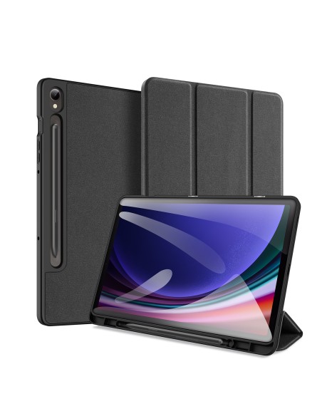 Dux Ducis Domo Samsung Galaxy Tab S9 FE dėklas su stovu - juodas Dux Ducis Domo Samsung Galaxy Tab S9 FE dėklas su stovu - juodas