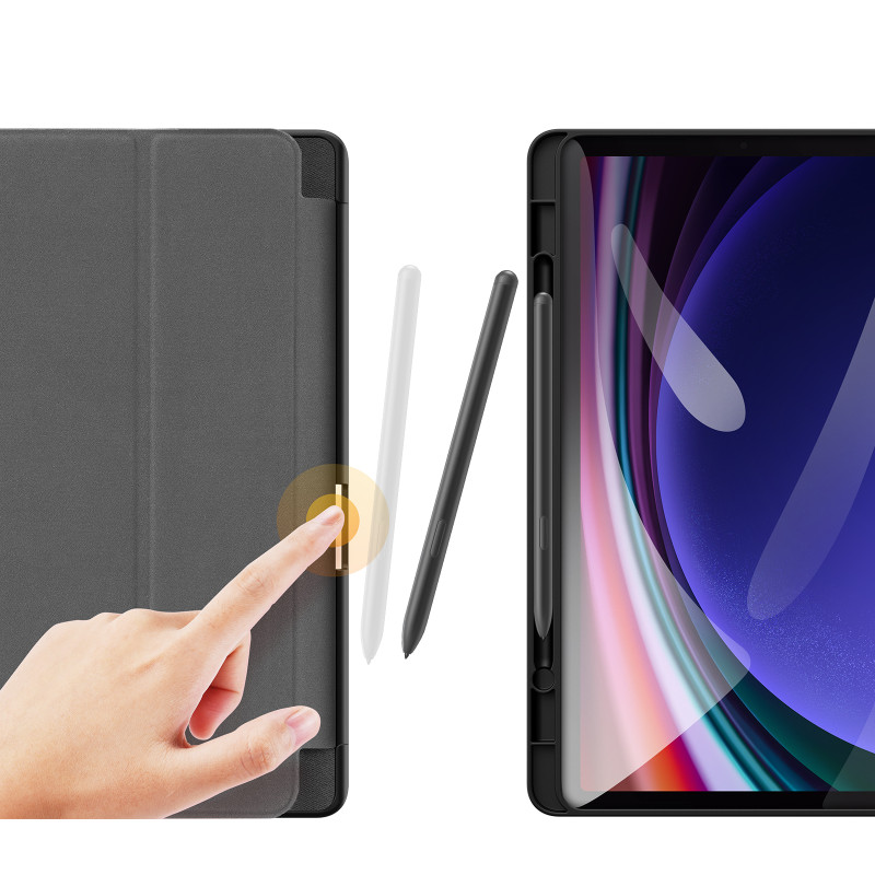 Dux Ducis Domo Samsung Galaxy Tab S9 FE dėklas su stovu - juodas