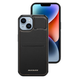 „Dux Ducis Rafi Mag“ piniginės dėklas su „iPhone 15 Plus“ stovu „trys viename“ su „MagSafe“ ir RFID blokavimu – juodas