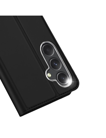 Piniginės dėklas su stovu Samsung Galaxy S23 FE Dux Ducis Skin Pro - juodas