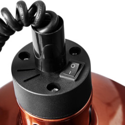 Šildymo lempa infraraudonųjų spindulių indams IR pakabinamas varinis sk. 29cm 250W