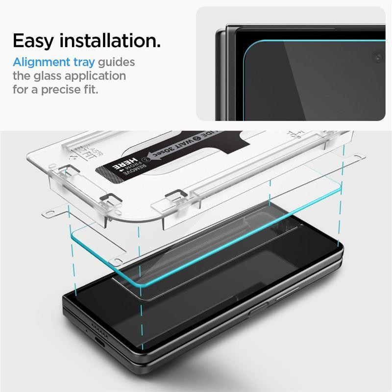 Spigen Glas.tR EZ Fit grūdintas stiklas Samsung Galaxy Z Fold 5 - 2 vnt.