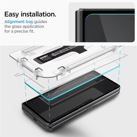 Spigen Glas.tR EZ Fit grūdintas stiklas Samsung Galaxy Z Fold 5 - 2 vnt. Spigen Glas.tR EZ Fit grūdintas stiklas Samsung Galaxy Z Fold 5 - 2 vnt.