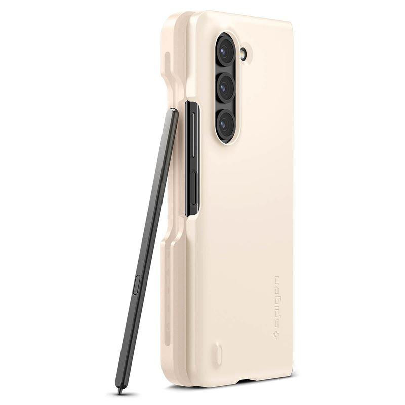 Spigen Thin Fit Pen dėklas, skirtas Samsung Galaxy Z Fold 5 - smėlio spalvos