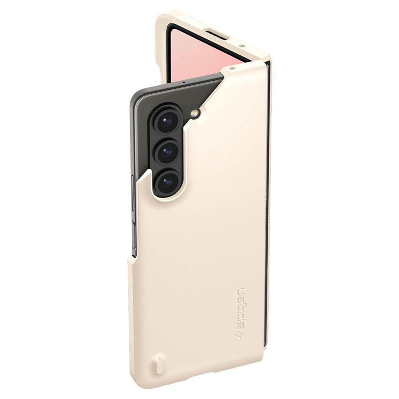 Spigen Thin Fit Pen dėklas, skirtas Samsung Galaxy Z Fold 5 - smėlio spalvos