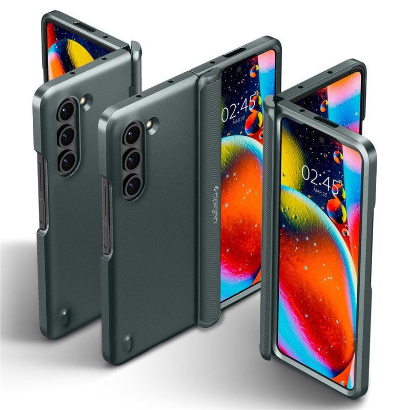 Spigen Slim Armor Pro dėklas, skirtas Samsung Galaxy Z Fold 5 - tamsiai žalias