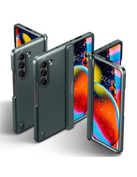 Spigen Slim Armor Pro dėklas, skirtas Samsung Galaxy Z Fold 5 - tamsiai žalias Spigen Slim Armor Pro dėklas, skirtas Samsung Galaxy Z Fold 5 - tamsiai žalias