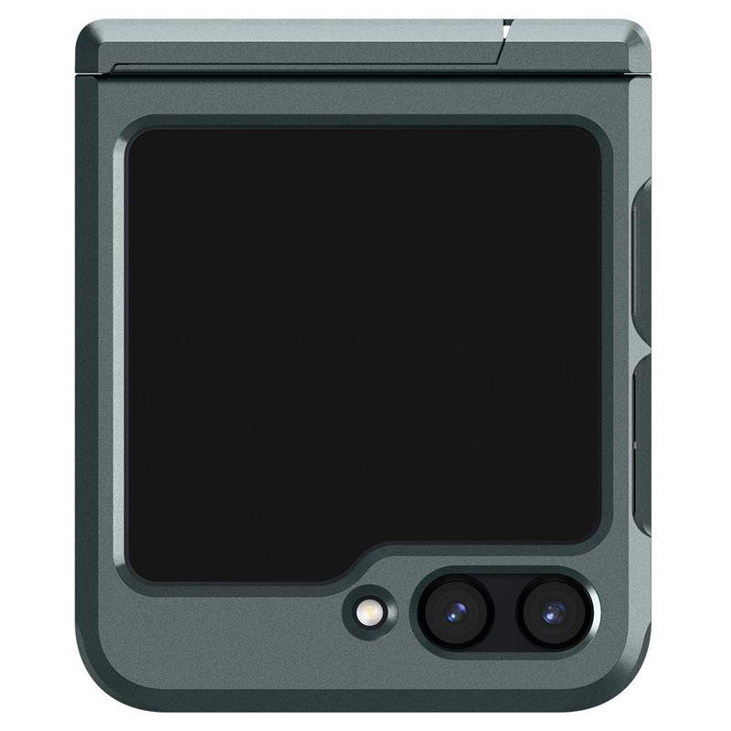 Spigen Tough Armor Pro dėklas, skirtas Samsung Galaxy Z Flip 5 - tamsiai žalias